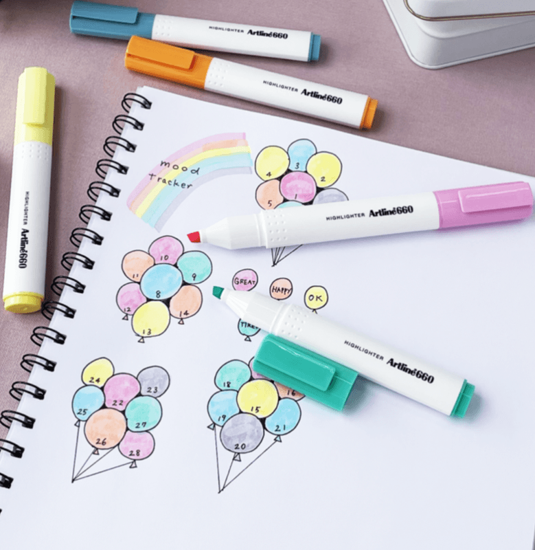 Artline Highlighter Pastel, 6 stk