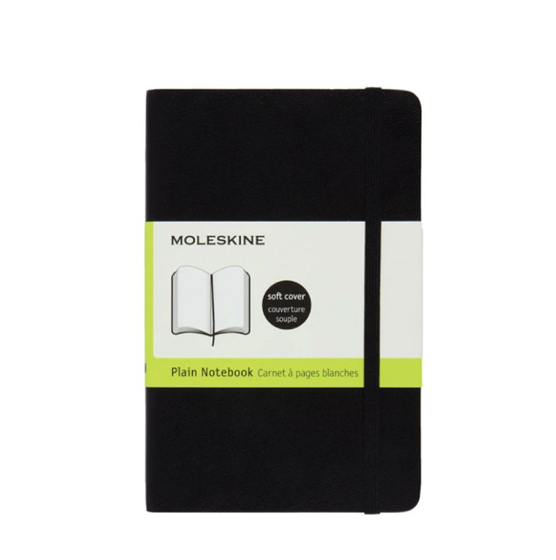 Moleskine Classic Soft/ Hardcover Notatbok P, Plain