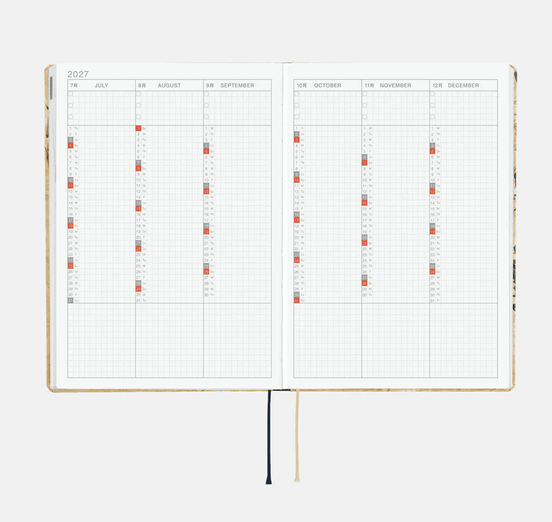 HOBONICHI Techo HON 2027 V&A Series: Vine A5
